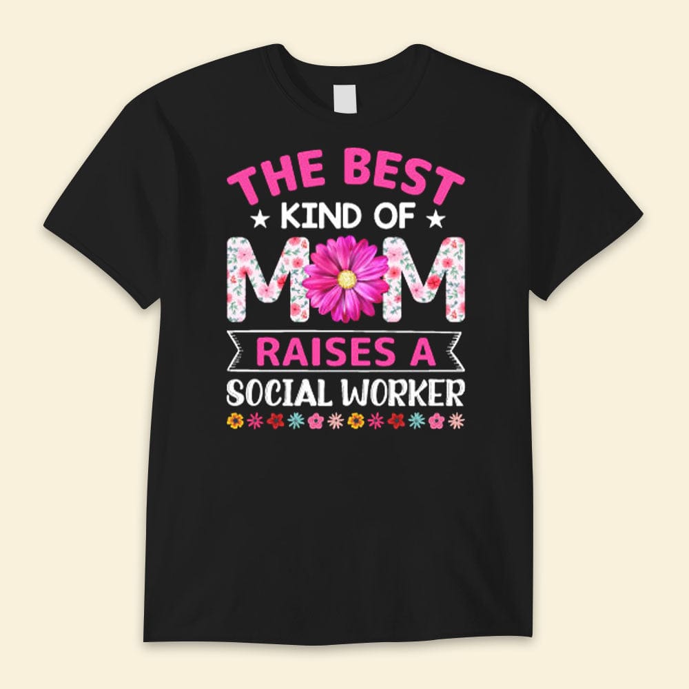 La mejor madre cría a una trabajadora social Camisetas del día de la madre