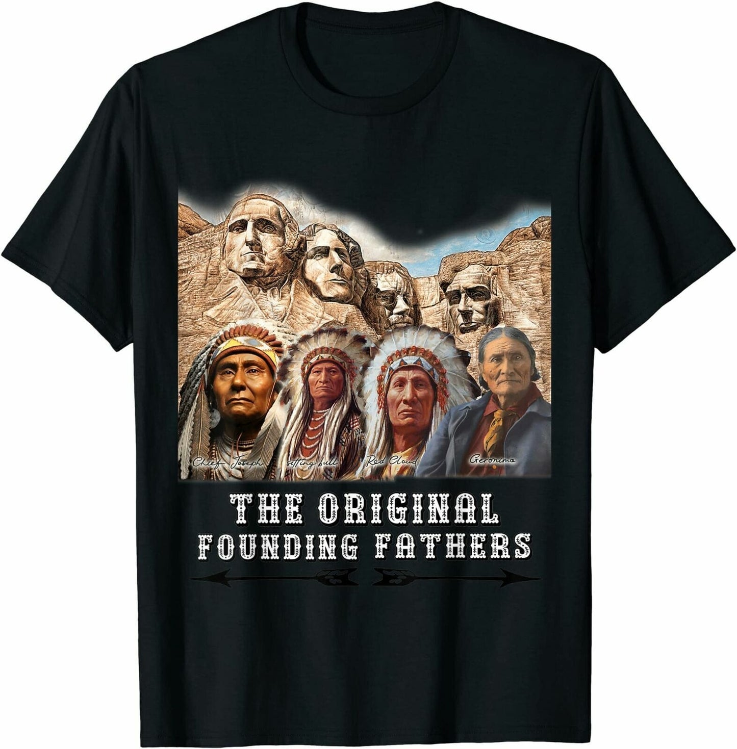 Camiseta de los padres fundadores nativos americanos