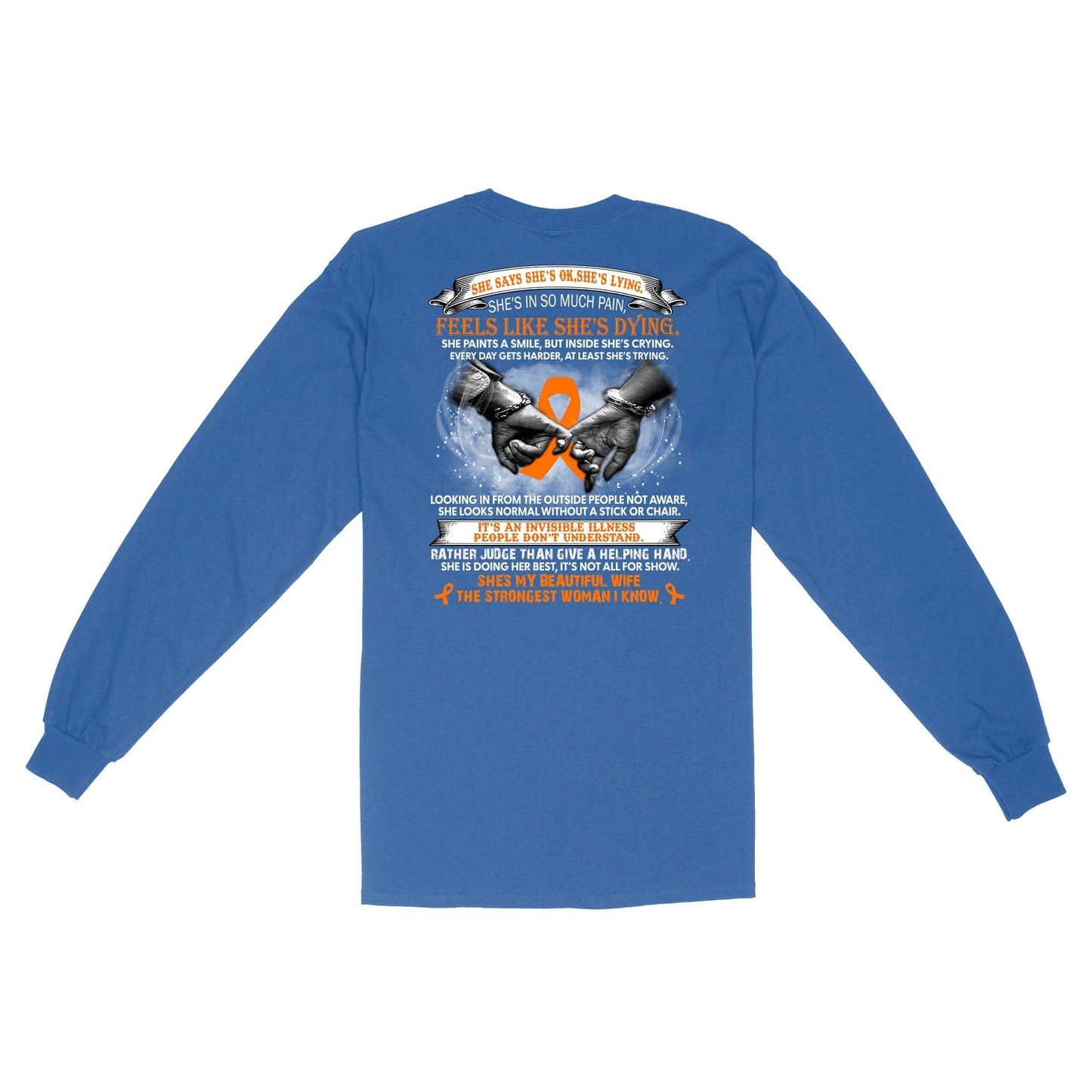 She Is My Beautiful Wife The Strongest Woman I Know Multiple Sclerosis Shirts