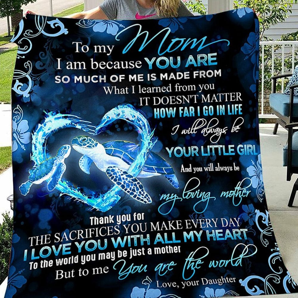 Para mi mamá soy porque tú eres mucho de mí está hecho de lo que aprendí de ti Manta de tortuga polar y sherpa