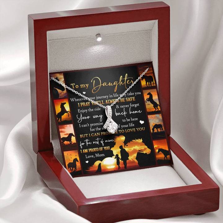 Collar para mi hija: te pido que siempre estés a salvo, amor, regalo para hija, joyería