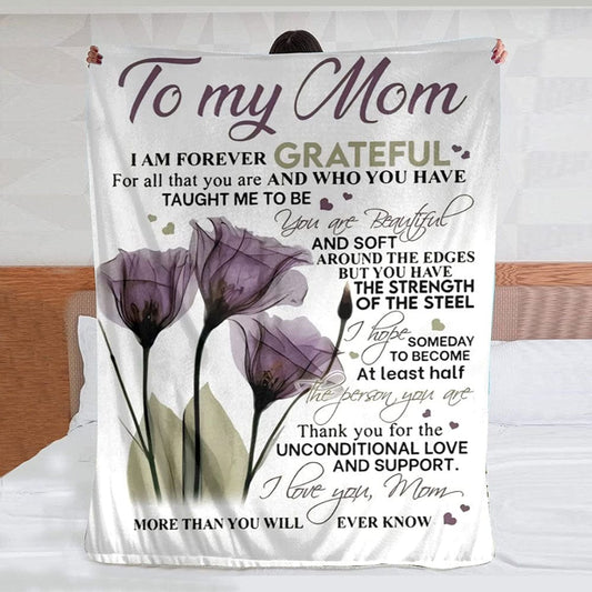 A mi mamá le estoy eternamente agradecida Manta de polar y sherpa