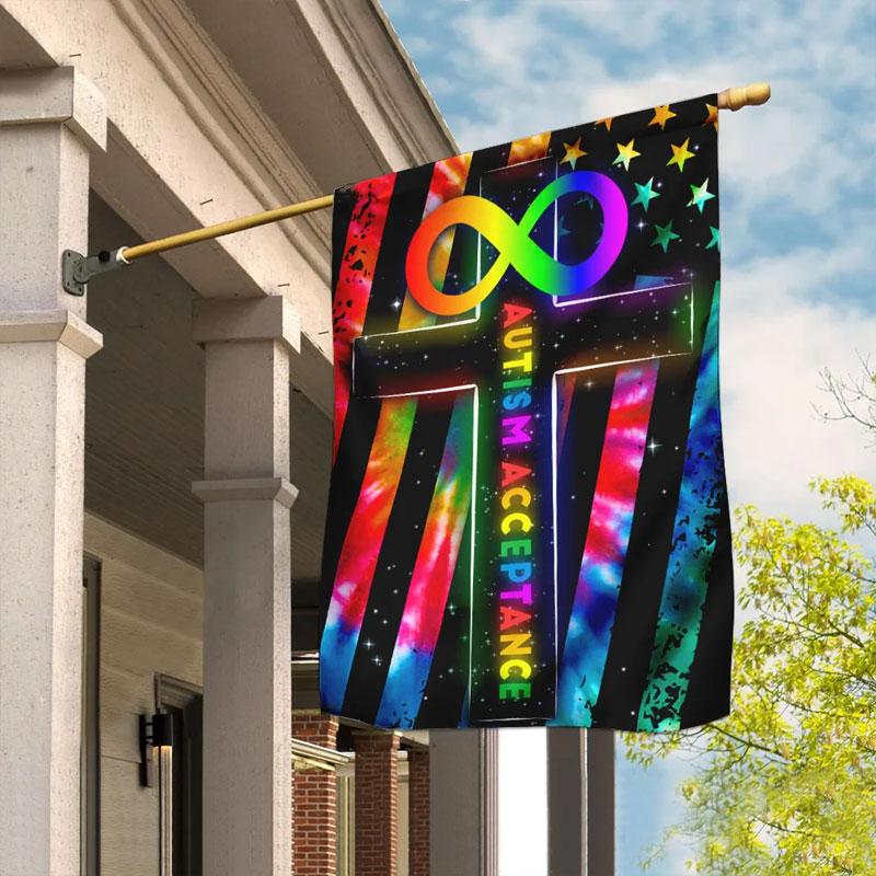 Autism Pride Flag, Autism Acceptance Flag, Infinity Autism Awareness Flag, House & Garden Flag