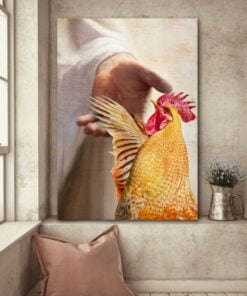 Chicken & Jesus Chicken Poster, Canvas