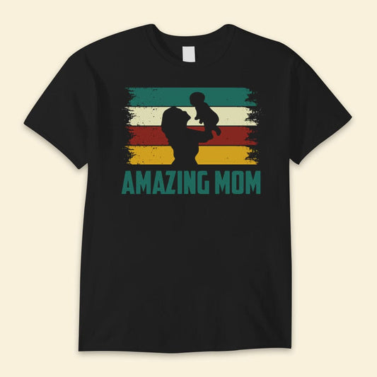 Increíble mamá Feliz día de la madre Camisetas del feliz día de la madre