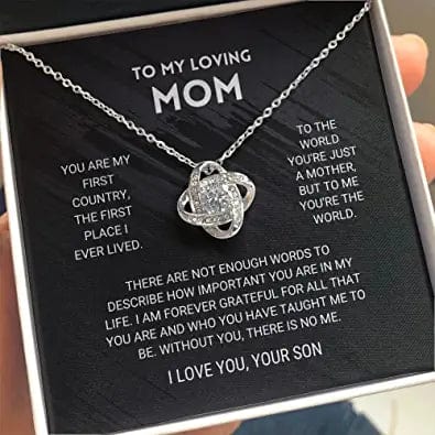 To My Loving Mom Necklace Jewellery From Son - Not Enough Words To Describe How Important You Are In My Life