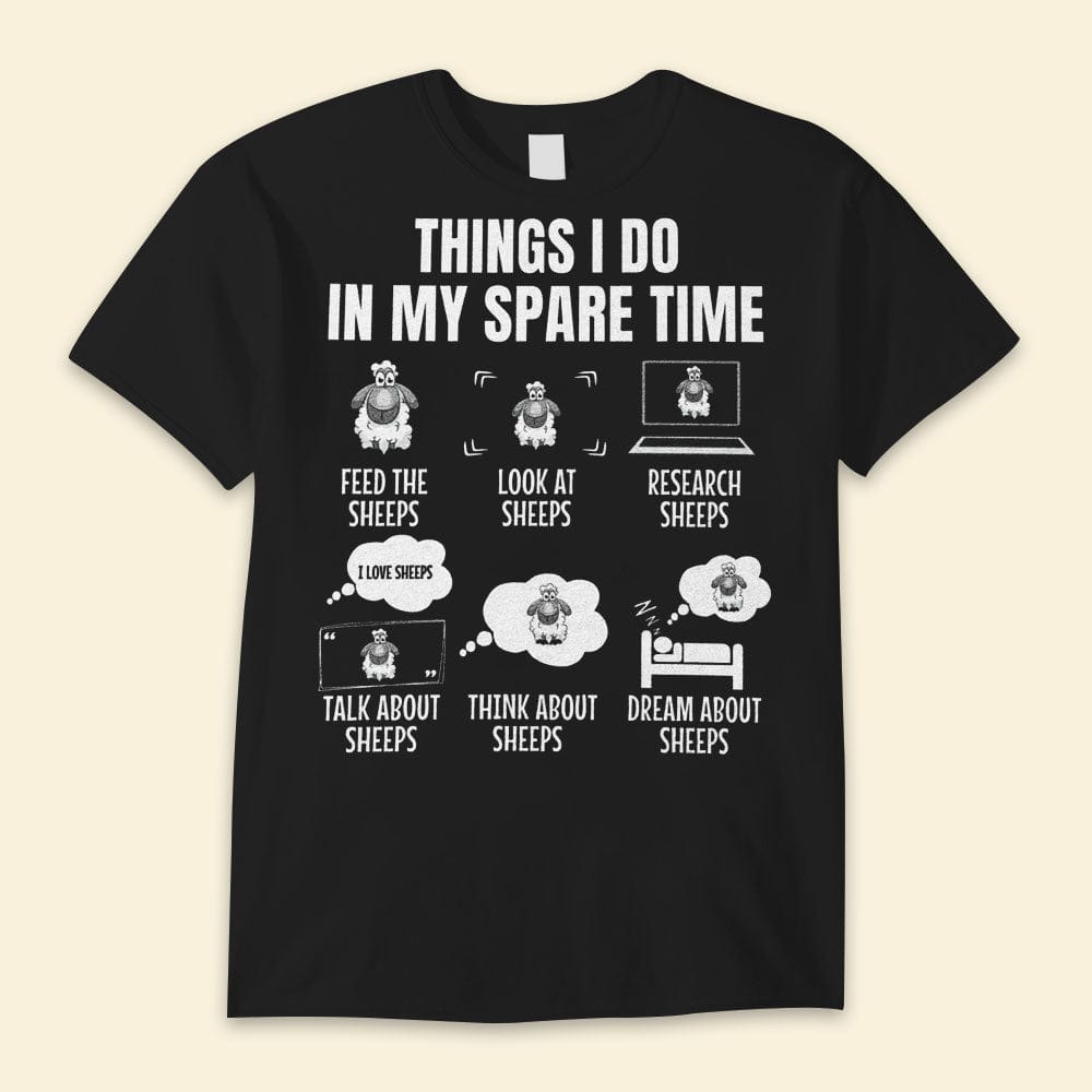 Cosas que hago en mi tiempo libre Camisetas de ovejas