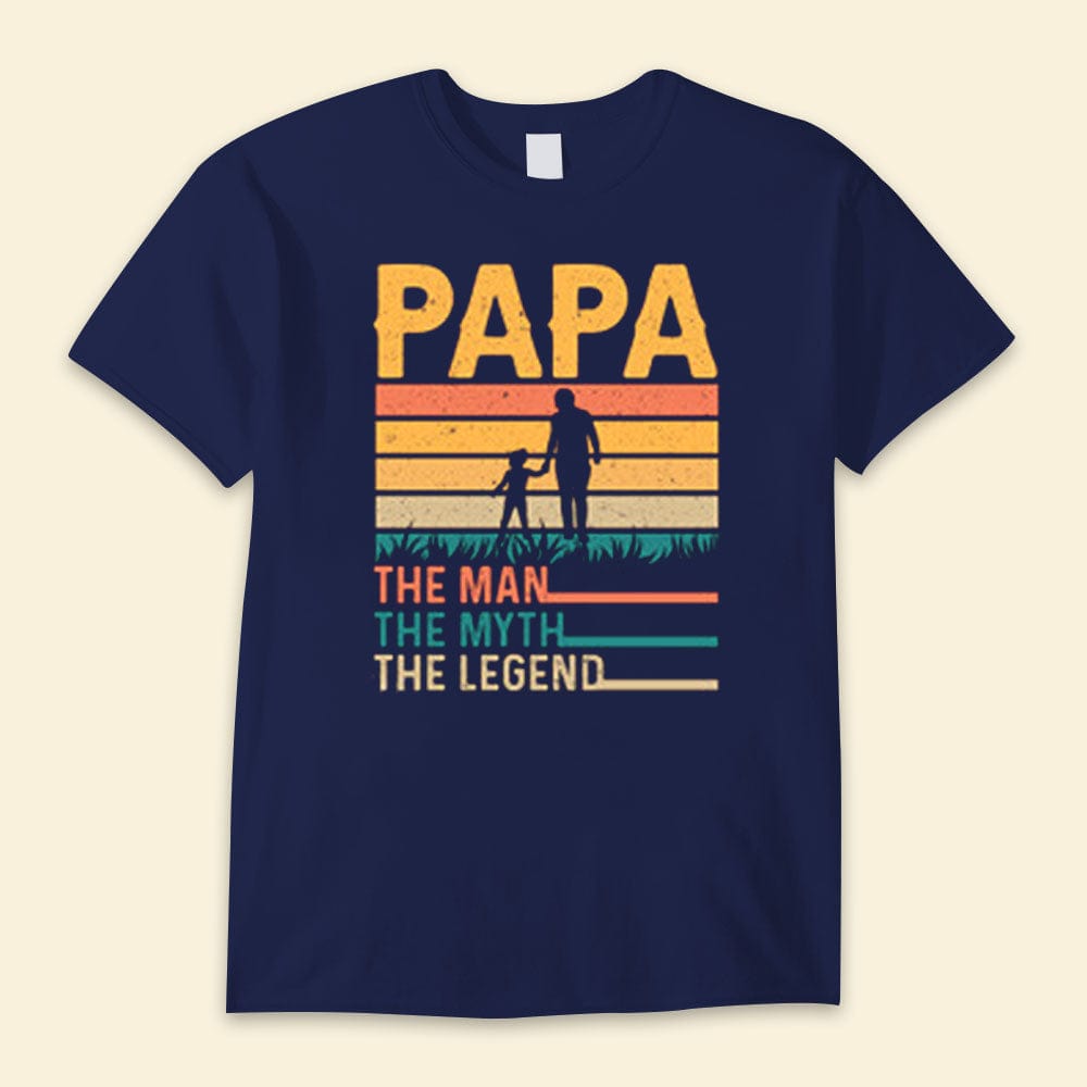 Papá El Hombre El Mito La Leyenda Camisetas Vintage Feliz Día del Padre