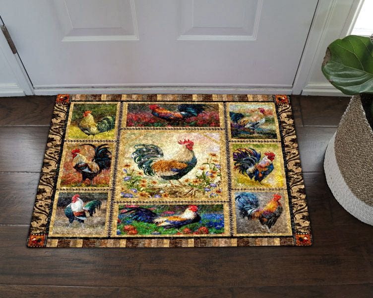 Chicken Rooster Chicken Doormat
