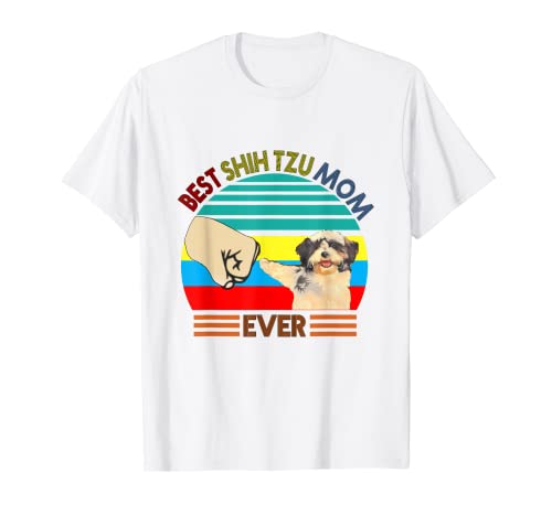 Camiseta con la mejor mamá de Shih Tzu