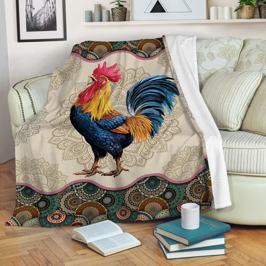 Chicken Vintage Mandala Chicken Blanket
