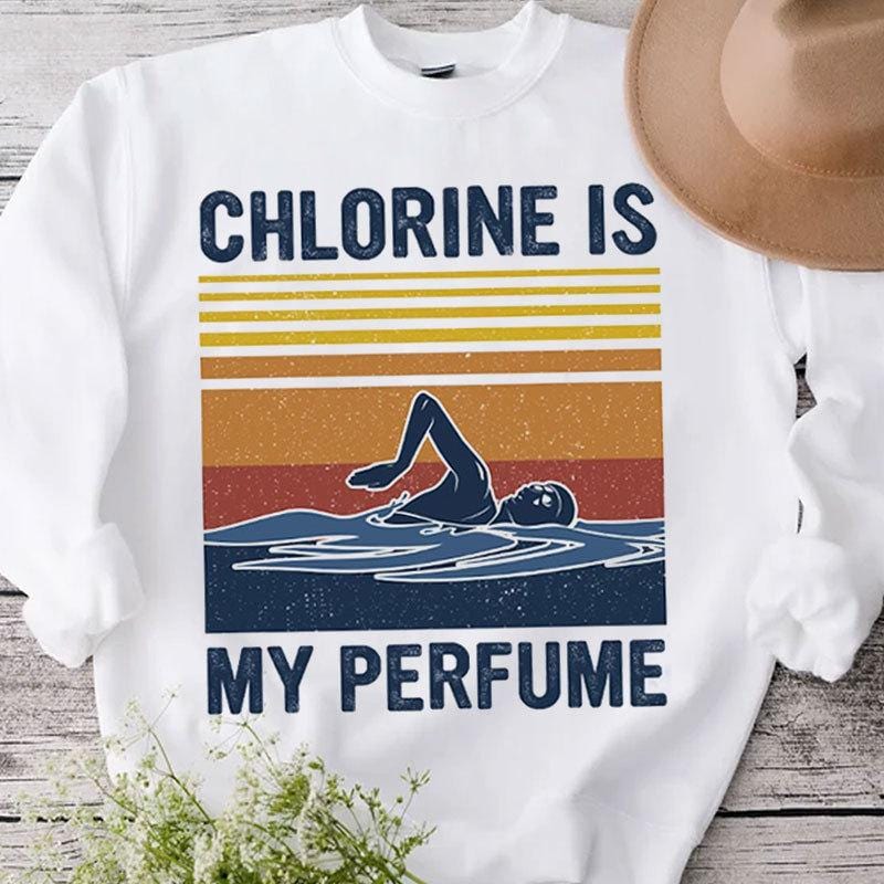 Camisetas de natación vintage El cloro es mi perfume