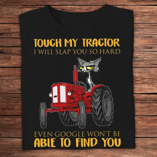 Toca mi tractor, te daré una bofetada muy fuerte Camisetas de granjero