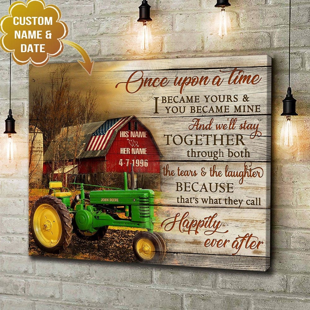 Póster personalizado de granjero Érase una vez, lienzo