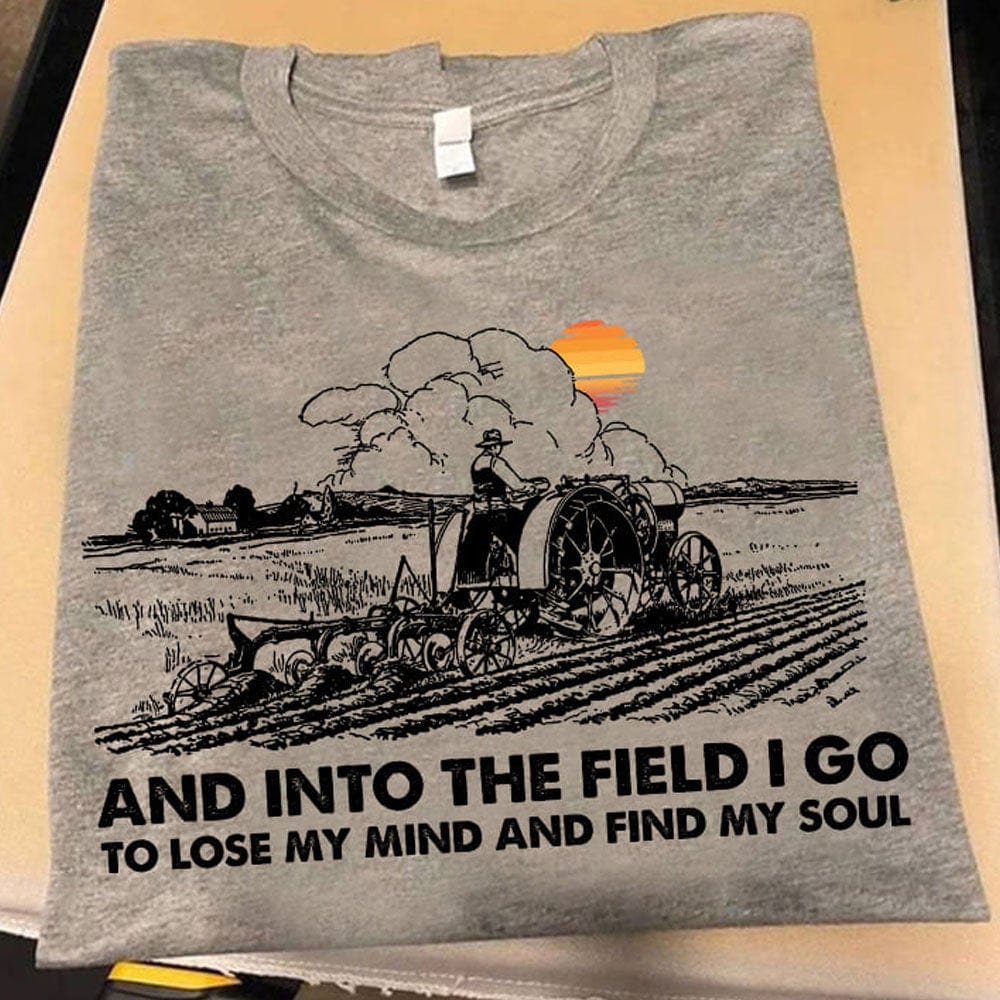 Voy al campo para perder la cabeza y encontrar mi alma Camisetas de granjero
