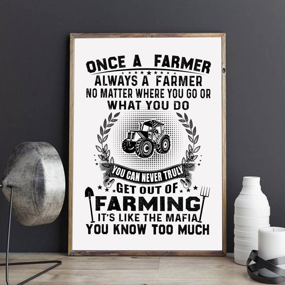 Póster Una vez granjero, siempre granjero, lienzo
