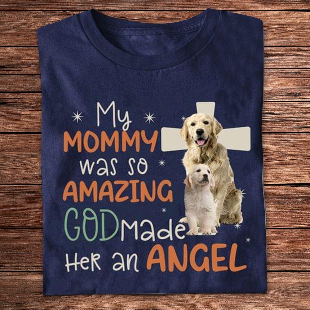 Mi mami era tan increíble que Dios la convirtió en un ángel Camisetas Golden Retriever