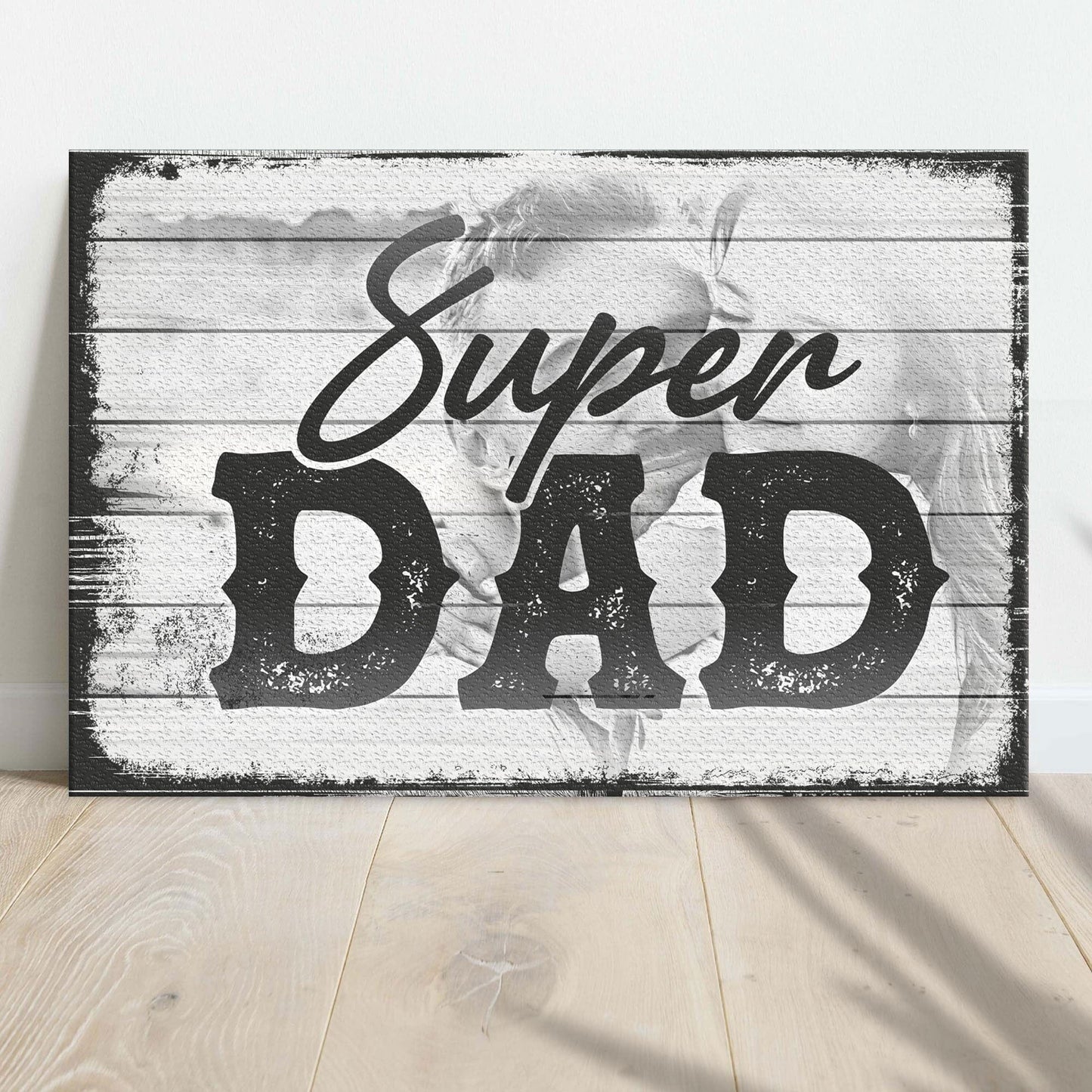 Super Dad Gift From Daughter Father's Day Poster, Canvas