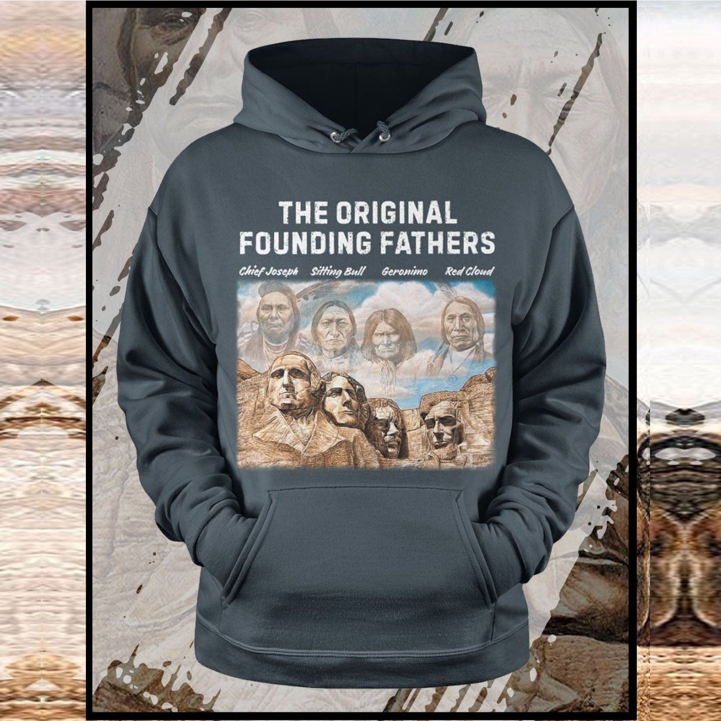 Camisetas con capucha de los padres fundadores nativos americanos