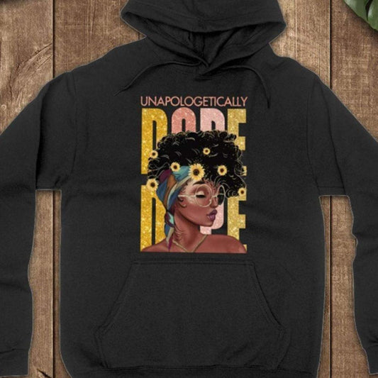 Camisetas afroamericanas sin complejos, sudaderas con capucha, mes de la historia del orgullo de la mujer negra afro