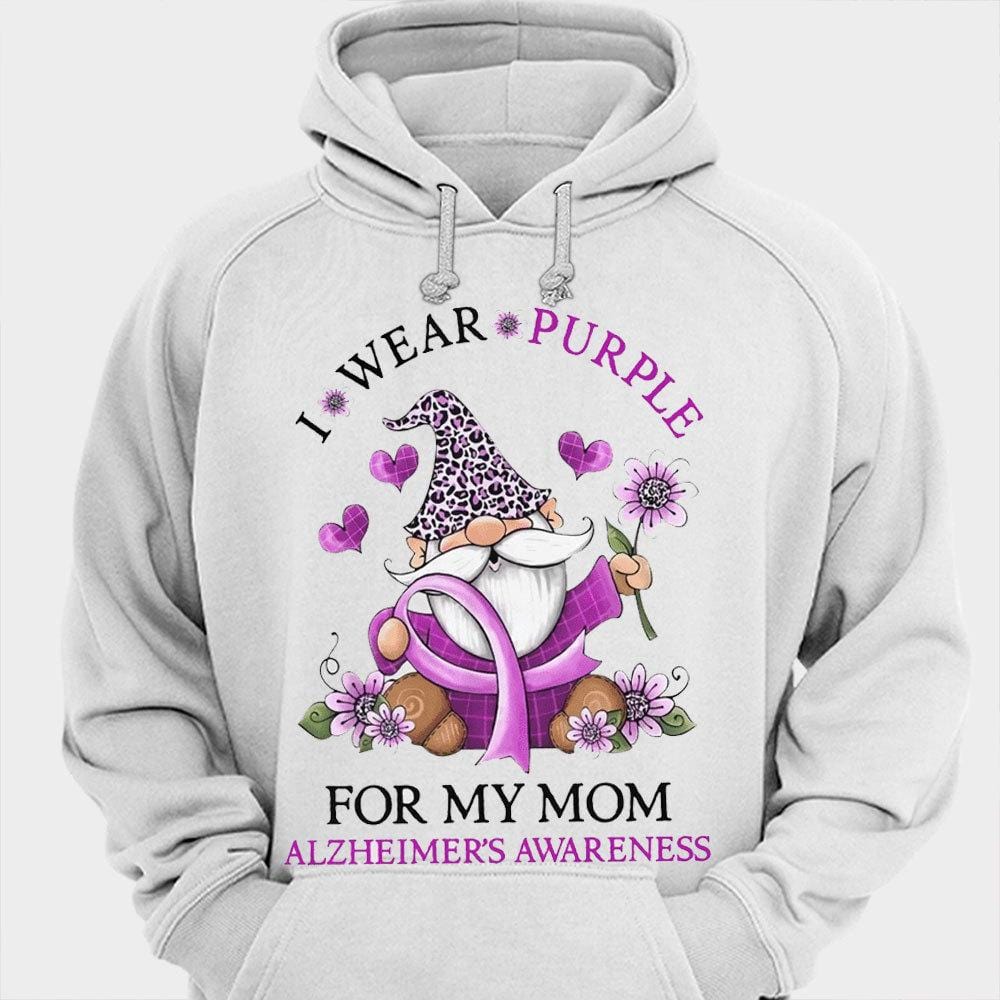 I Wear Purple For My Mom Alzheimer's Shirts