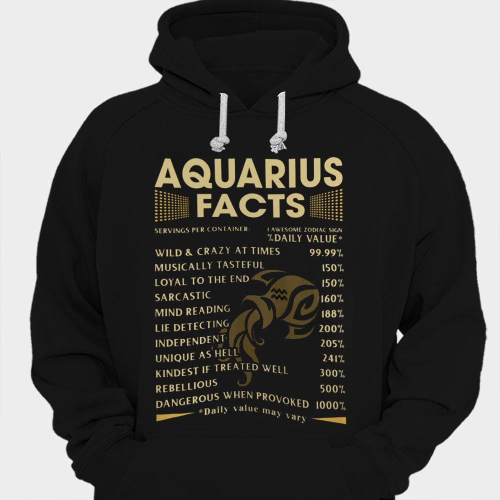 Camisetas con datos sobre Acuario