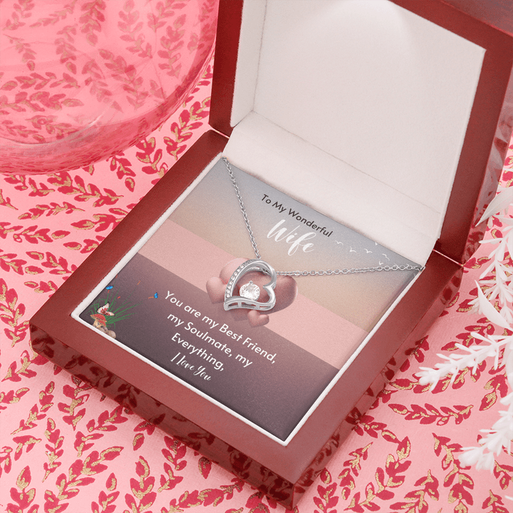 To My Wonderful Wife Necklace - You Are My Best Friend, My Soulmate, My Everything I Love You