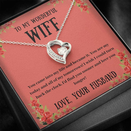 To My Wonderful Wife Necklace From Husband - You Came Into My Life And Became It
