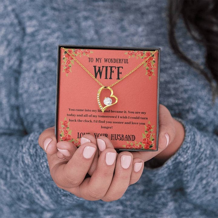 To My Wonderful Wife Necklace From Husband - You Came Into My Life And Became It