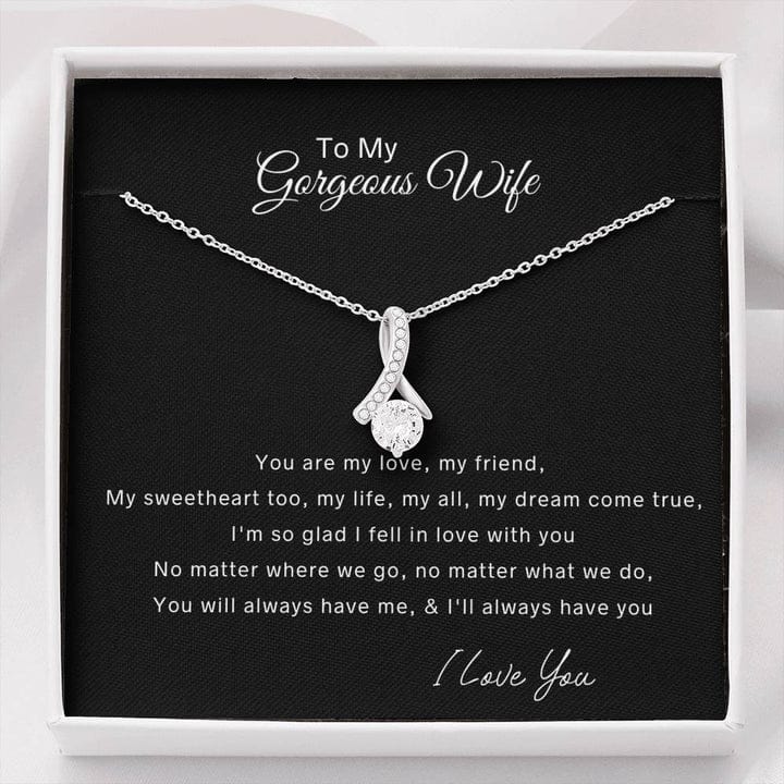Para mi hermosa esposa, collar de belleza seductora: eres mi amor, mi amiga, mi corazón, mi todo
