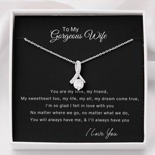 Para mi hermosa esposa, collar de belleza seductora: eres mi amor, mi amiga, mi corazón, mi todo