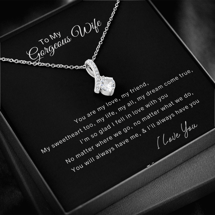 Para mi hermosa esposa, collar de belleza seductora: eres mi amor, mi amiga, mi corazón, mi todo