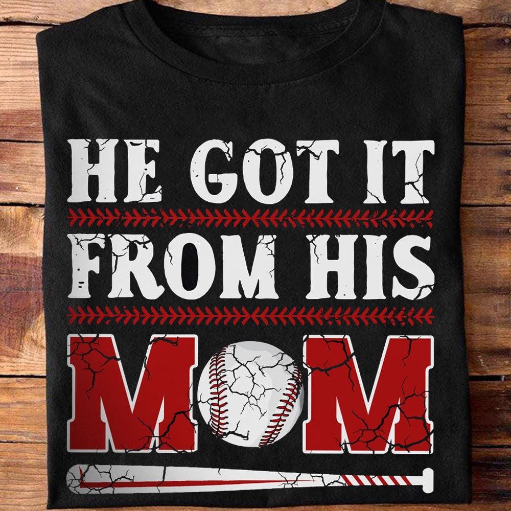 Lo heredó de su mamá Camiseta de béisbol