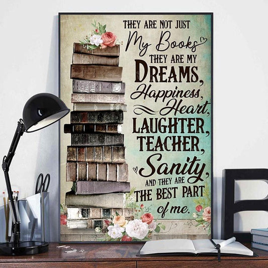 No son solo mis libros, son mis sueños Póster, Lienzo