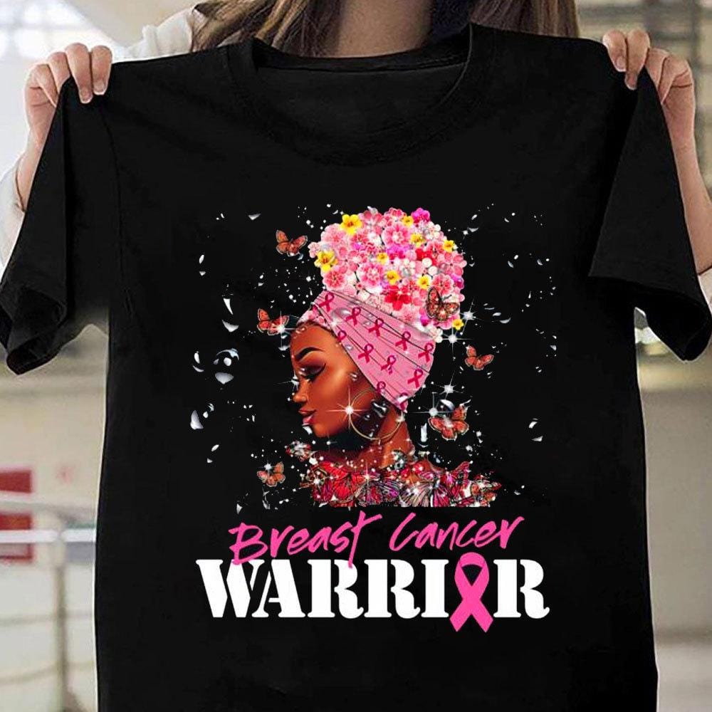 Camisetas contra el cáncer de mama, camiseta de mujer guerrera contra el cáncer de mama