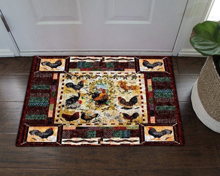 Chicken Pattern, Chicken Breeds Chicken Doormat
