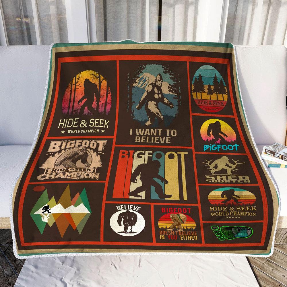 I Want To Believe Camping Blanket Fleece & Sherpa