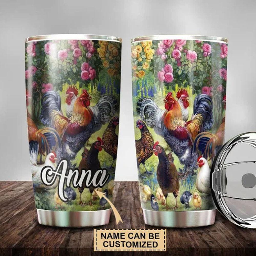 Personalized Chicken Family Tumbler