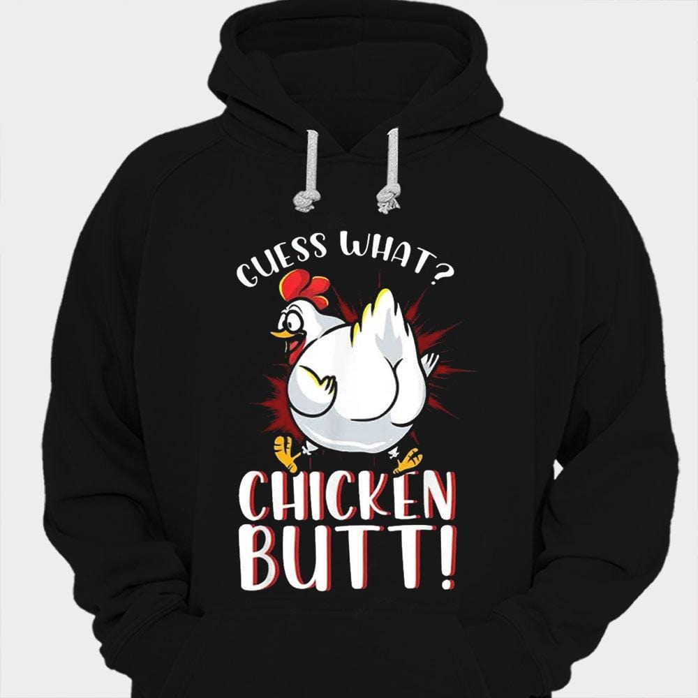 Adivina qué camisetas de trasero de pollo