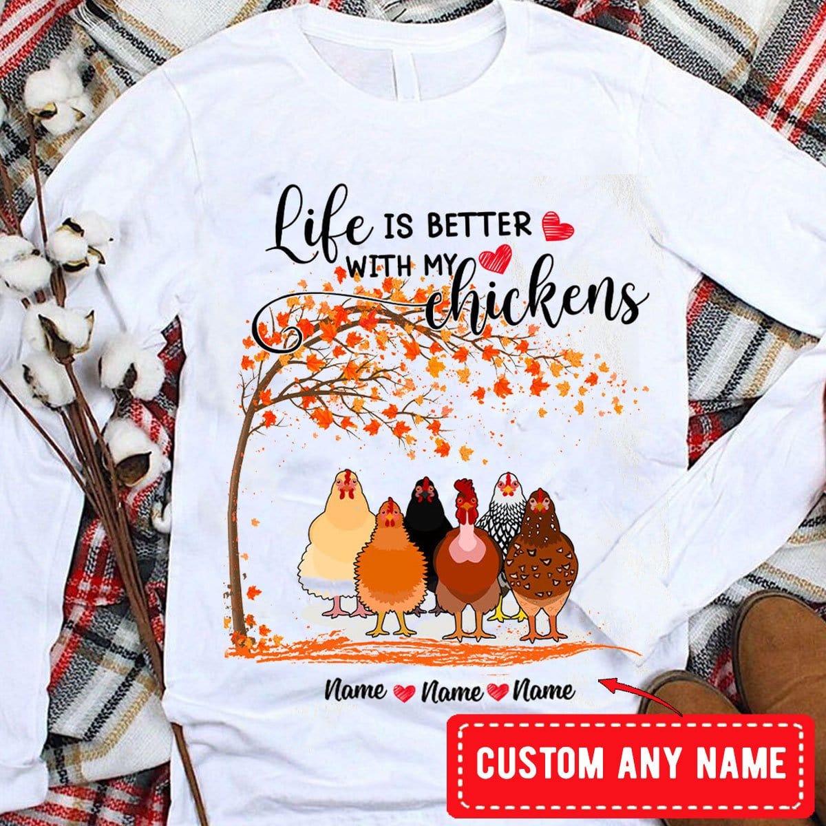 Life Is Better With My Chickens Personalized Chicken Hoodie, Shirts