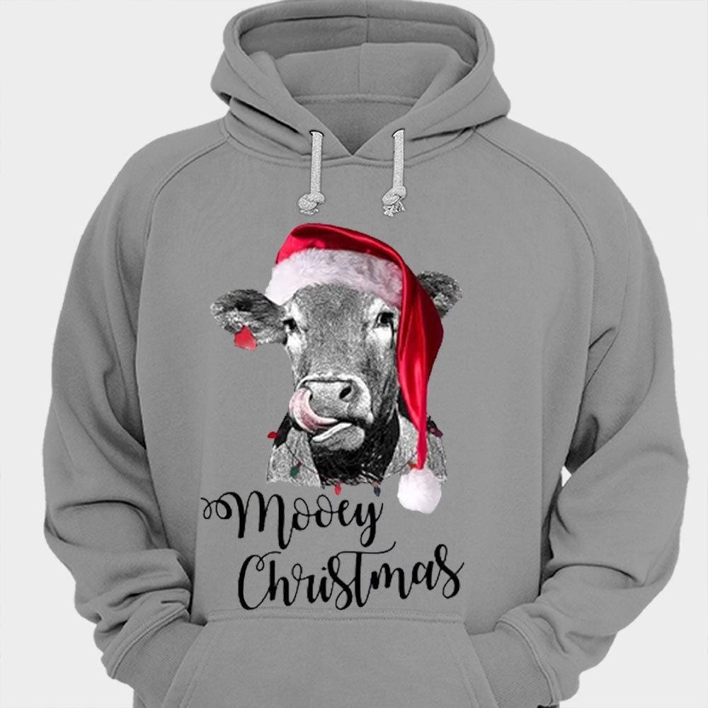 Camisetas navideñas de vacas Mooey