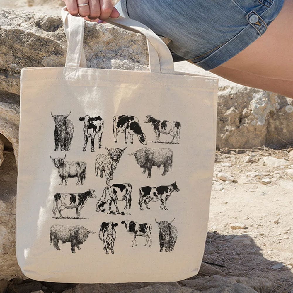 Cow Big Lots Tote Bag