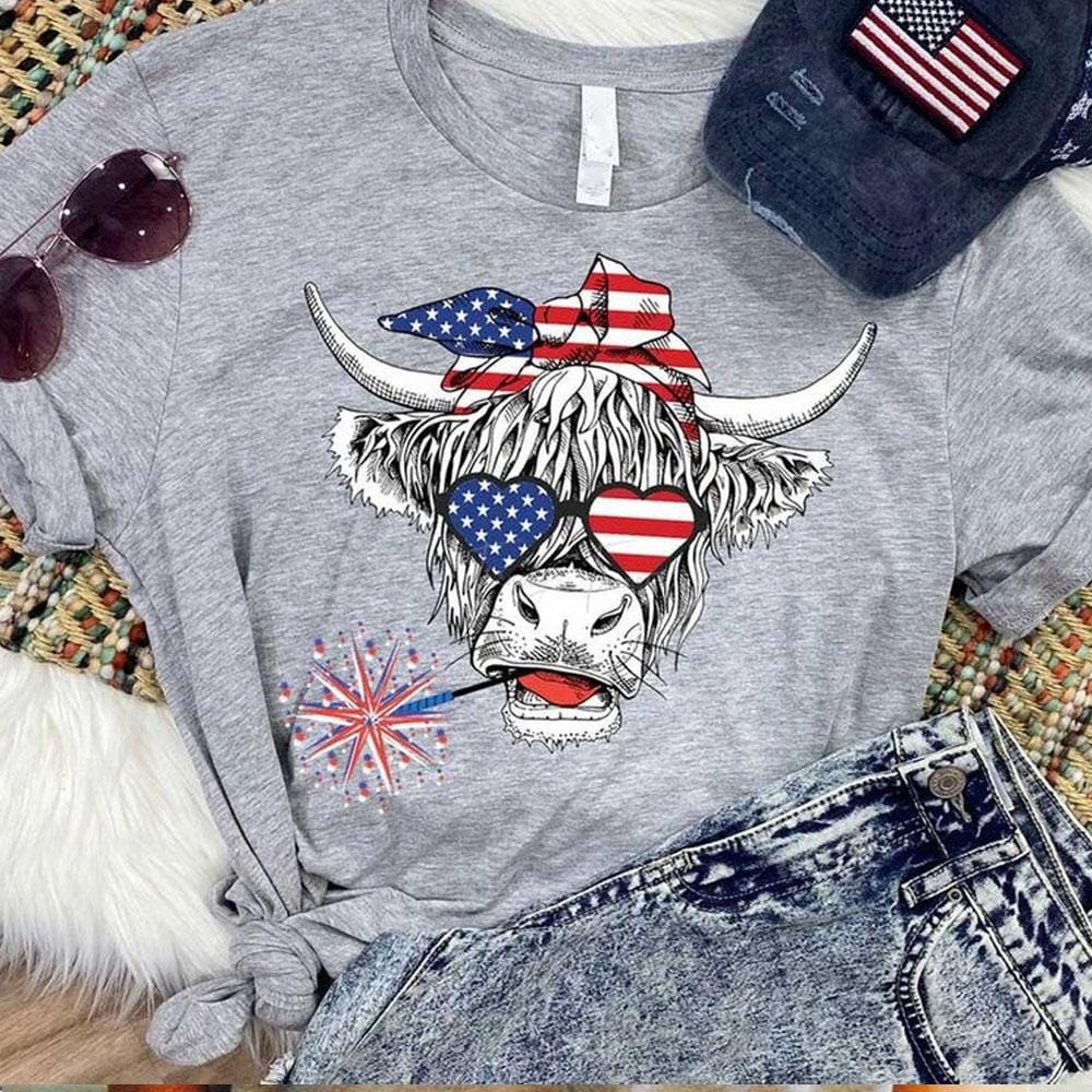 Camisetas de vacas de las tierras altas