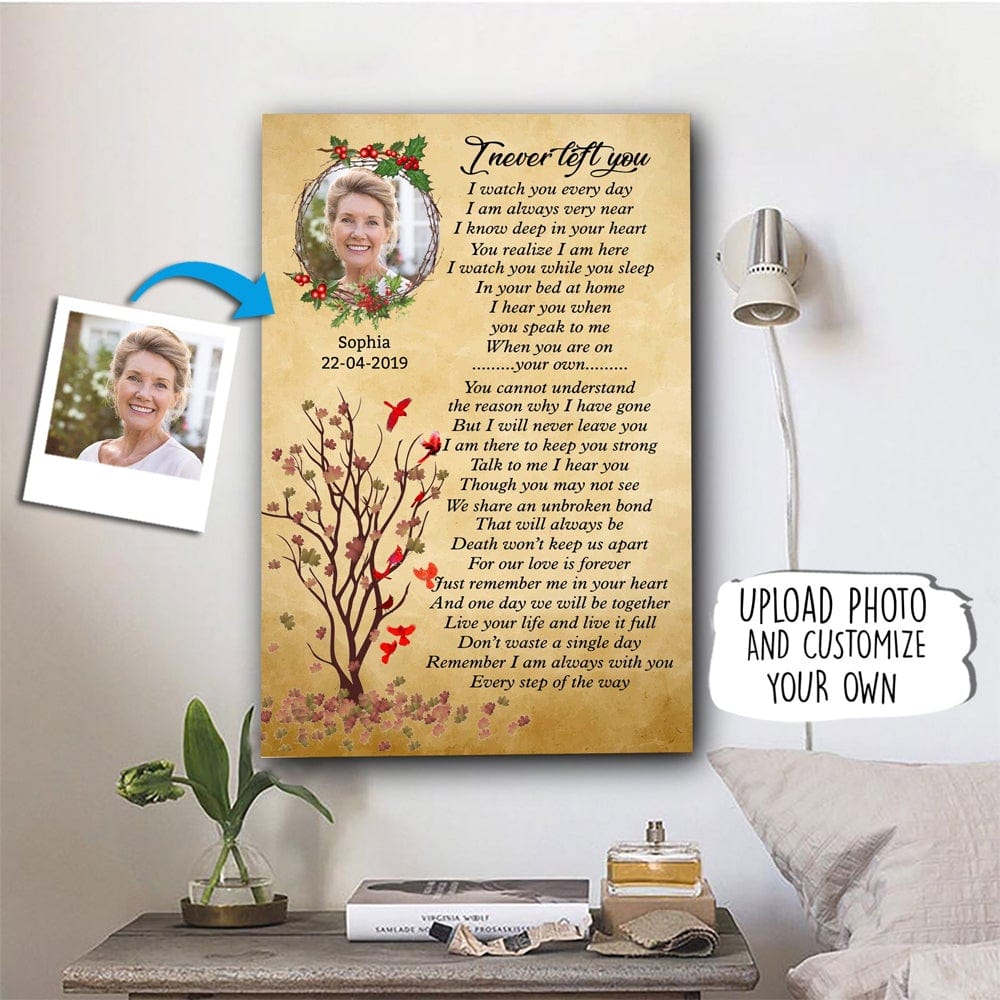 Póster conmemorativo personalizado "Nunca te abandoné", lienzo