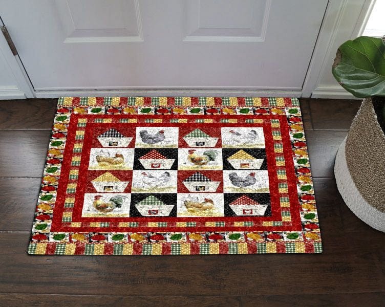 Chicken Hen Pattern Chicken Doormat