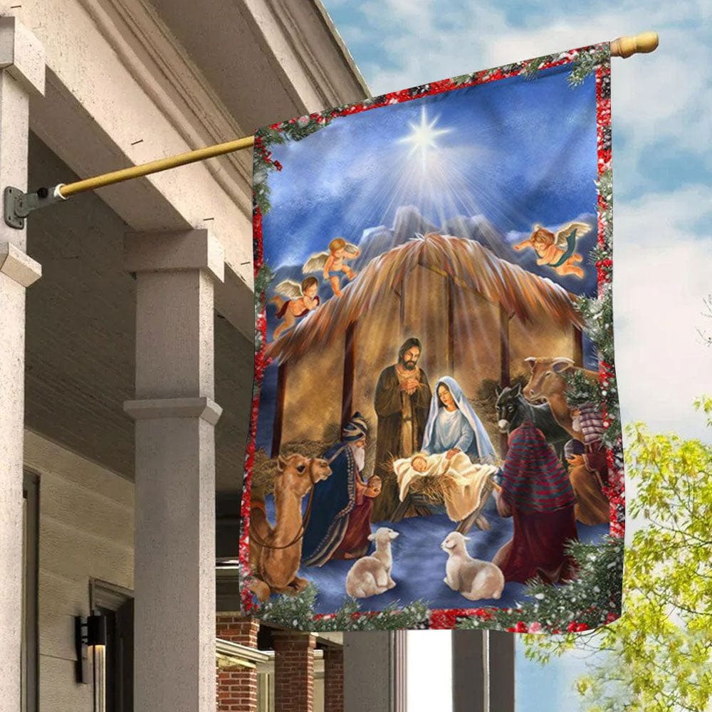 Holy Night God Flag House & Garden