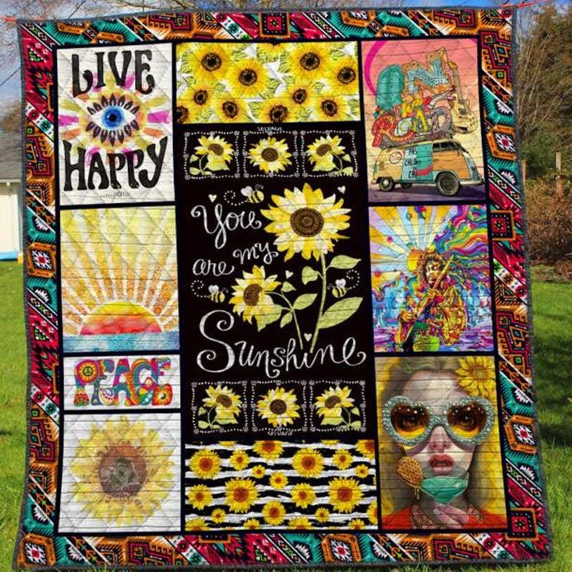 Tú eres mi sol, manta hippie de polar y sherpa