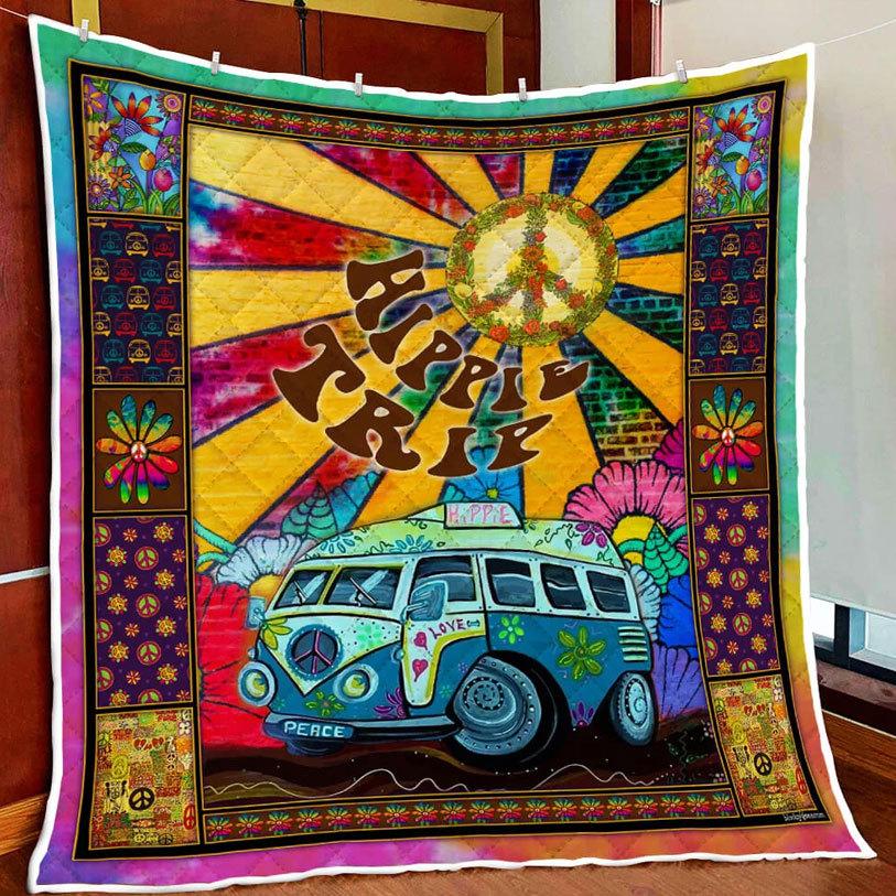 Viaje hippie, manta hippie de vellón y sherpa