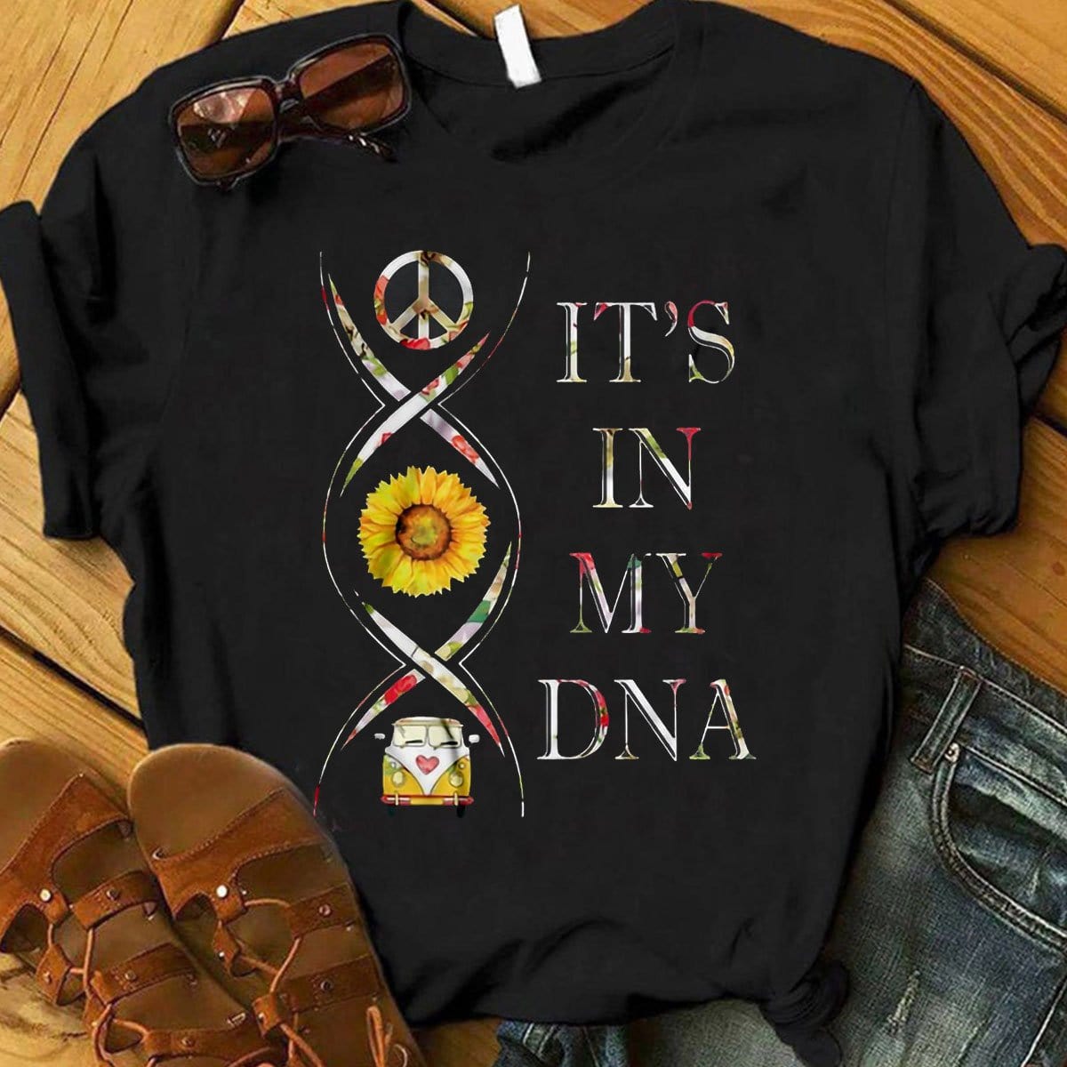 Está en mi ADN, camisetas hippies