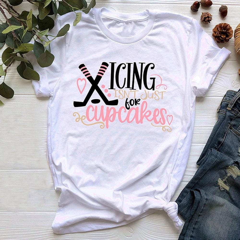 Camiseta de hockey sobre hielo: el glaseado no es solo para cupcakes